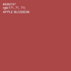 #AB4747 - Apple Blossom Color Image